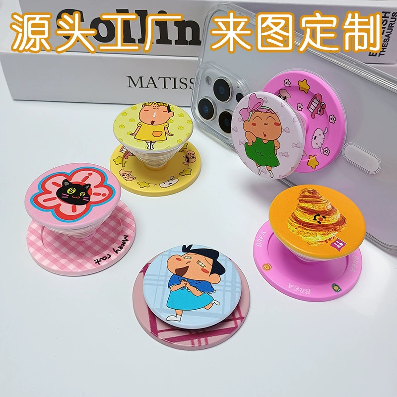Оптовая продажа ручной оригинальный держатель подушки безопасности магнитного всасывания Apple чехол для телефона универсальный милый мультфильм ленивый держатель магнитного всасывания