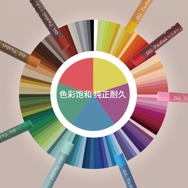 Recolección fina investigación de color pesado color pintura al óleo palo traje caja de madera 120 color pintura al óleo palo color crayón arte estudiante pintura