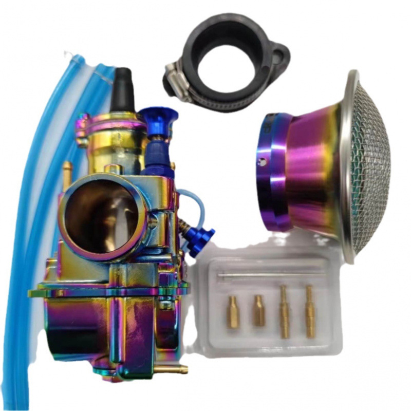 墨西哥美客多热销：75-125CC MOTOR 改装化油器 镀彩色 PWK28