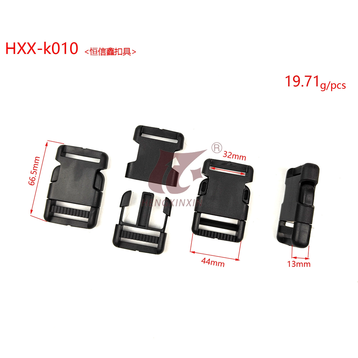 Plastic bag accessory, backpack with clasp, direct factory sales