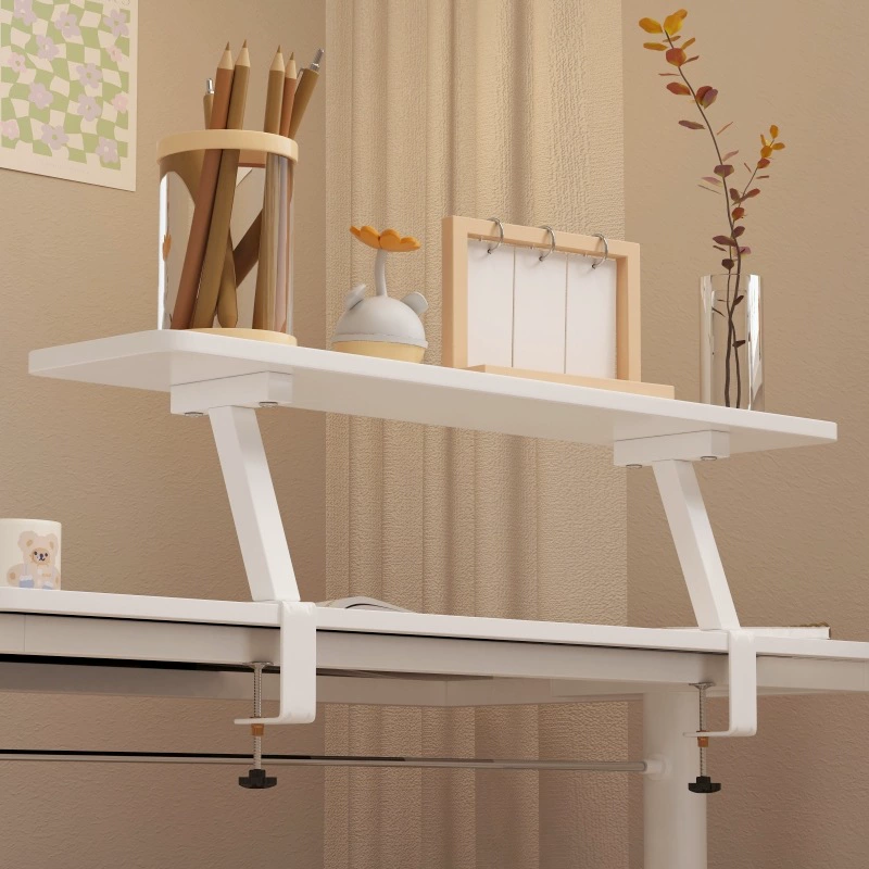 Простая настольная книжная полка Полка для хранения студенческого общежития Офисный настольный компьютерный монитор Повышенная отделочная полка