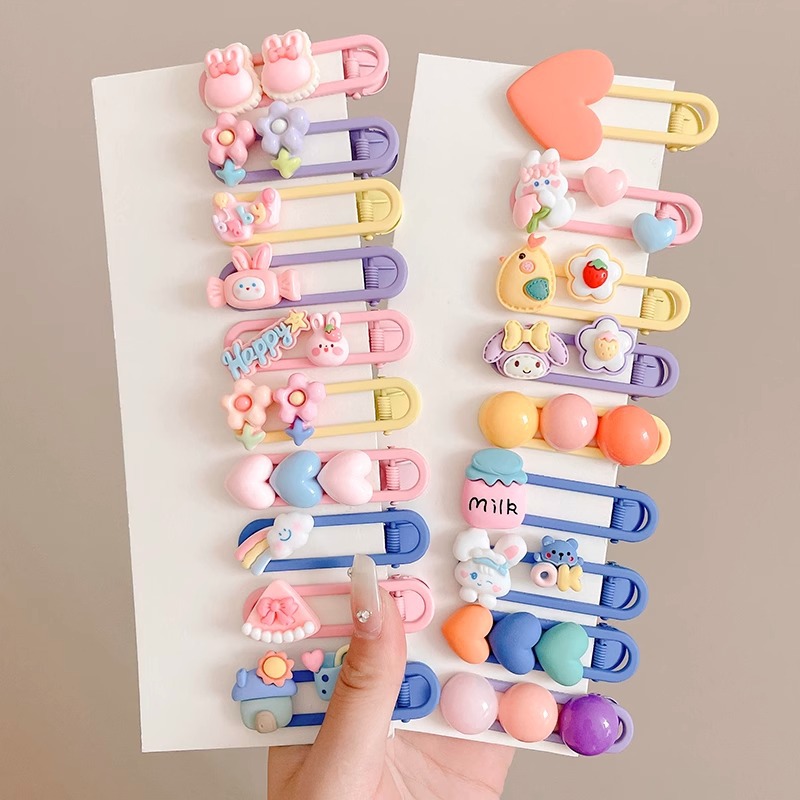 2025 nuevo clip de cabello para niños lindos clip de boca de pato frente clip de frangeo lateral clip de cabello rotos clip de cabello para niñas toque