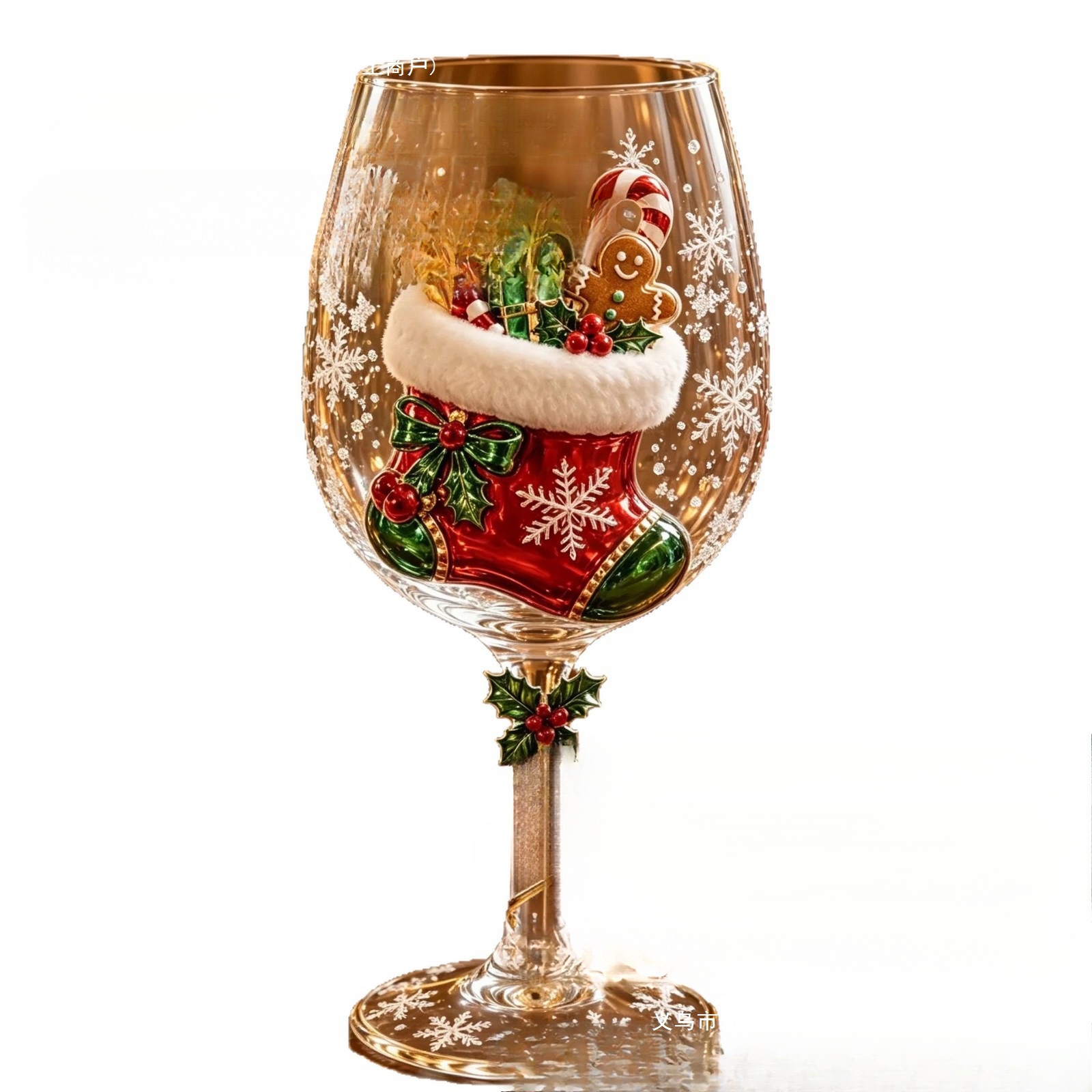 Copa de Vino Decorativa Navideña de Plástico PET Decorativa para Navidad image 6