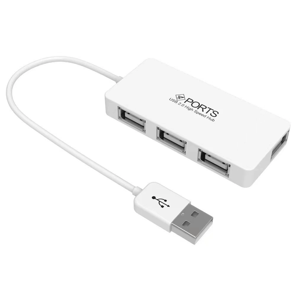 4-портовый USB2.0 HUB маленький порошковый концентратор USB2.0 hub 4 порта сетевой кабель USB компьютерный интерфейс