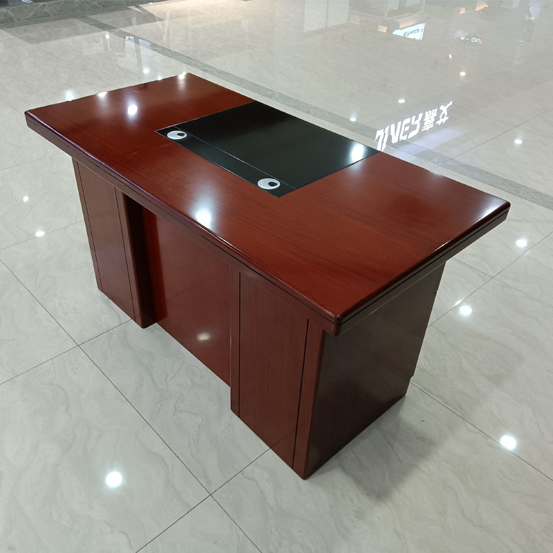 Office Desk Painted in Xi'an, 1.4-meter Computer Desk with Drawers, Manager's Desk 1.6-meter, Unit Office Desk Manufacturer