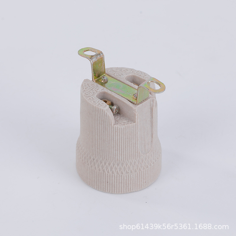 E27 lámpara de cerámica resistente a altas temperaturas conector de lámpara de lámpara accesorios de lámpara de lámpara conector de lámpara de lámpara tipo conector de lámpara de lámpara