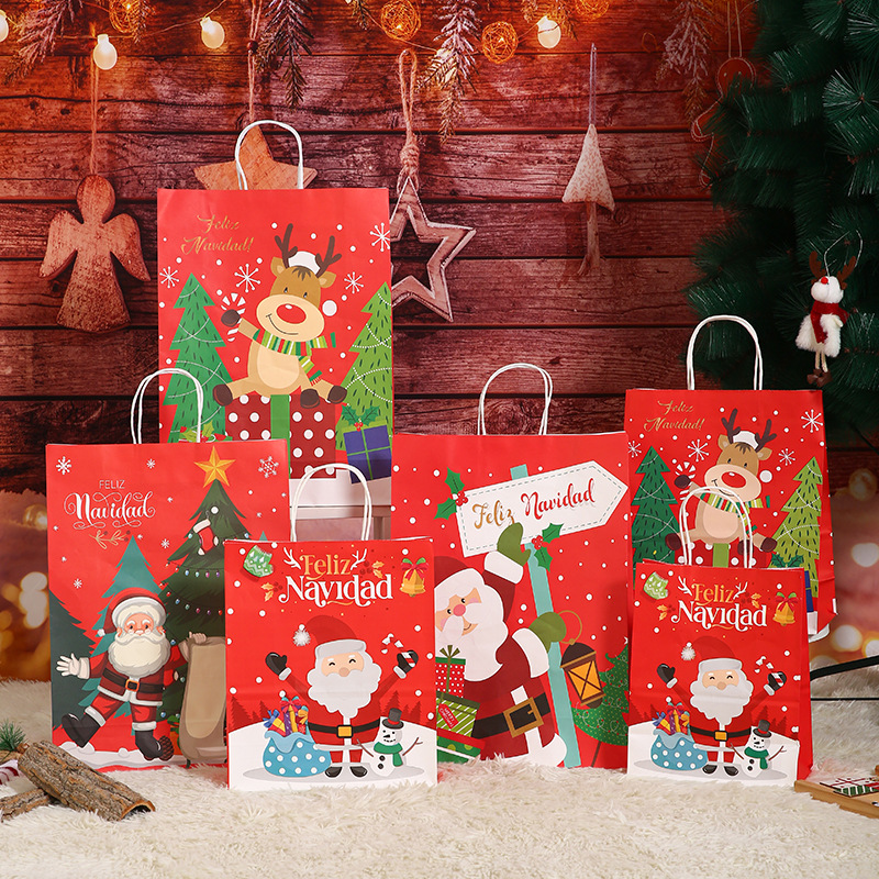 Bolsa de regalo de Navidad para la fiesta de la víspera de Navidad bolsa de regalo INS viento bolsa de Santa al por mayor
