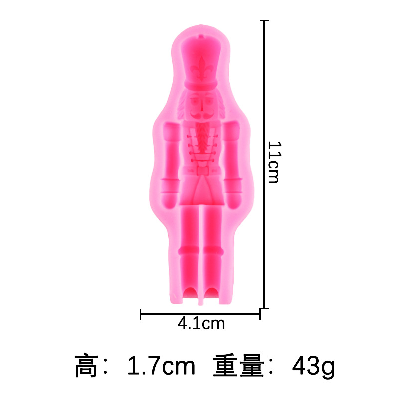 Británico real guardián soldado fondant molde de silicona pastel Galleta de chocolate molde de hornear molde de arcilla epoxi molde decorativo