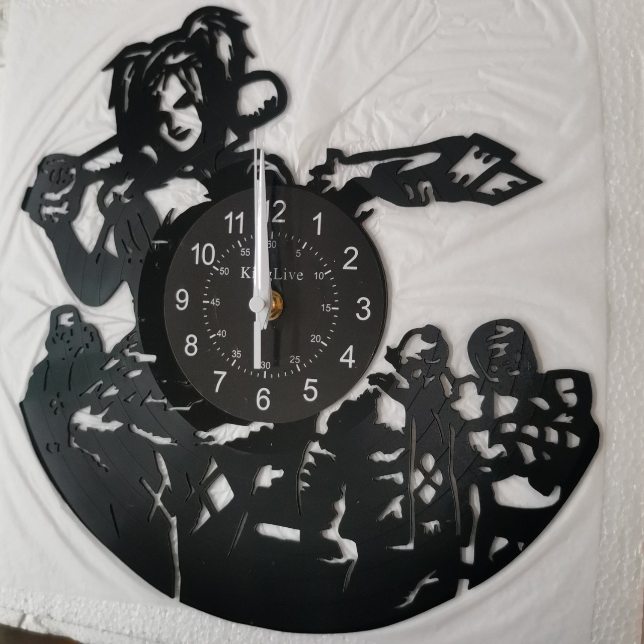 Reloj de pared de vinilo