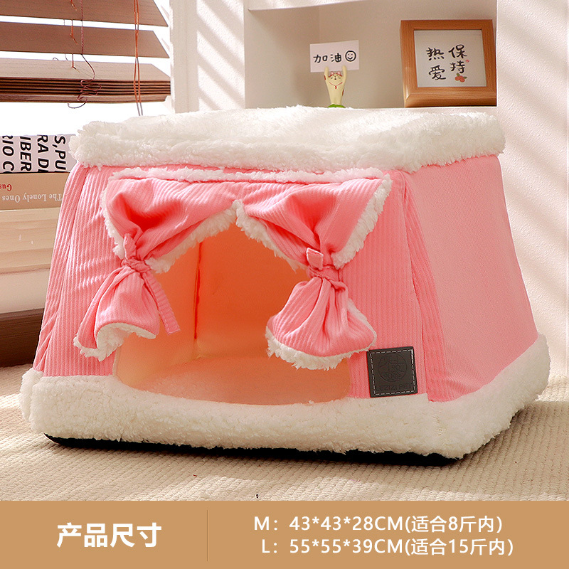 Venta al por mayor Four Seasons universal invierno cálido gran mascota gato sofá desmontable y lavable mascota perrera gato nido gato suministros