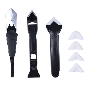 Multi-function glue scraper silicone trimming artifact glue shovel glue scraper glue removal metal glue scraper seam beauty tool
