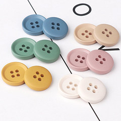 Simple resin buttons for children's clothing, round shirt buttons, women's sweater, open coat buttons, trench coat and coat buttons