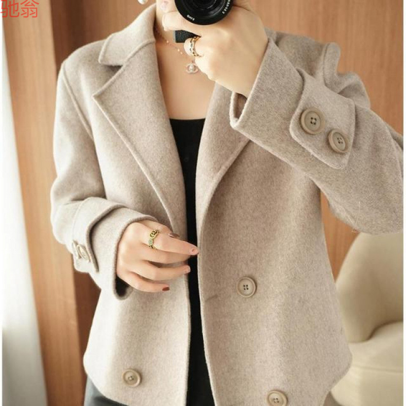 Y9Z New High-gear One-sided Woolen Coat Women's Short Fashionable High-end Casual Little Suit Woolen Coat Short