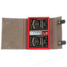 扑克牌包装盒定制娱乐牌具礼品包装 双副装扑克牌盒PU皮革包装盒