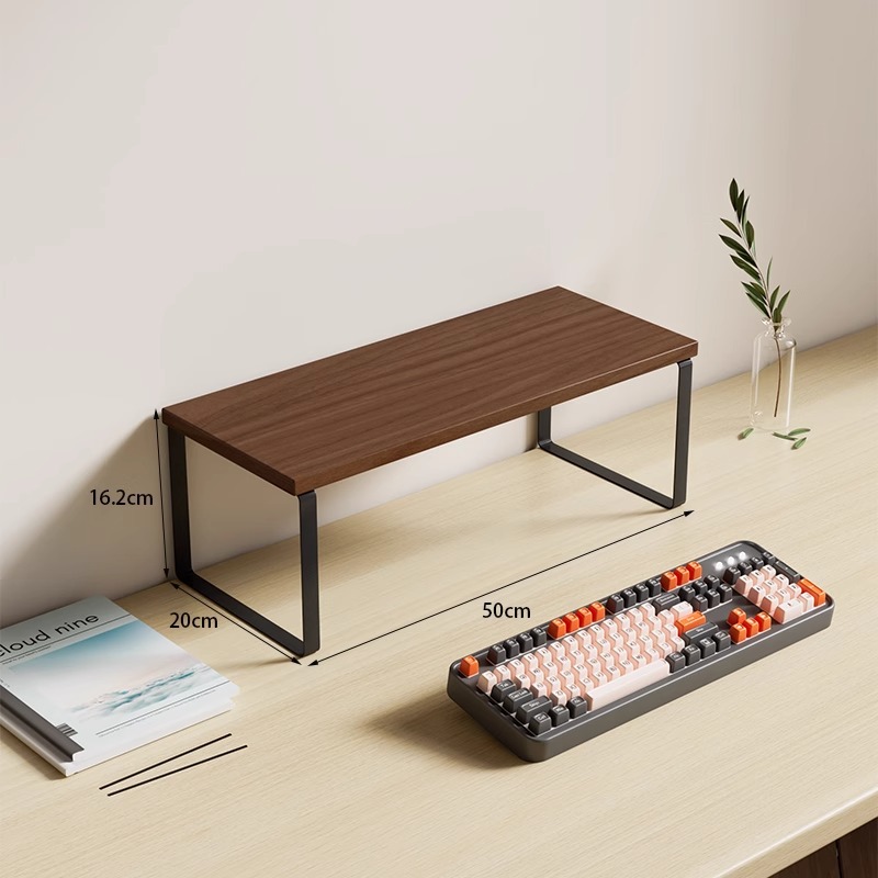 대형 50X19X16.2CM 월넛 + 블랙 프레임