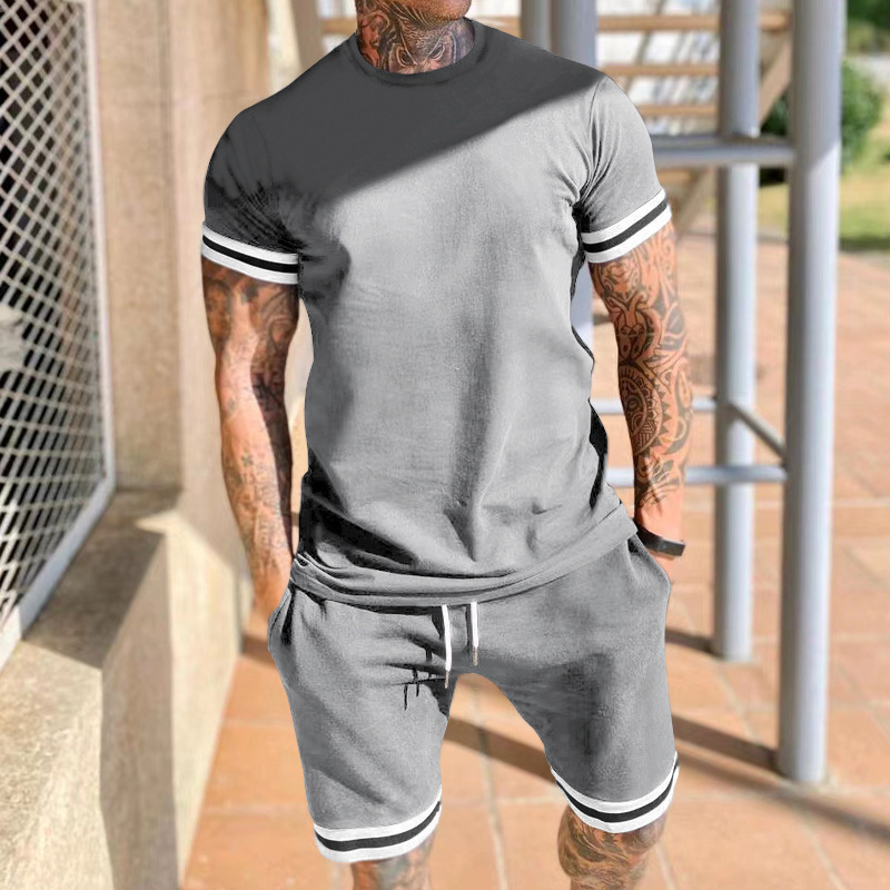 Men's Solid Color Shorts Sets Men's Clothing display picture 13