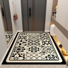 輕奢風皮革地墊可裁剪耐磨防刮腳墊可擦免洗家用防滑入戶門地墊