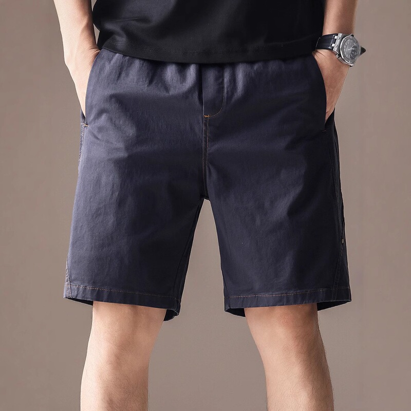 Mountain-Style Faux Denim Patchwork Work Shorts for Men, American Retro Summer New Casual Loose Mid-Length Shorts Mountain-Style Faux Denim Patchwork Work Shorts for Men, American Retro Summer New Casual Loose Mid-Length Shorts