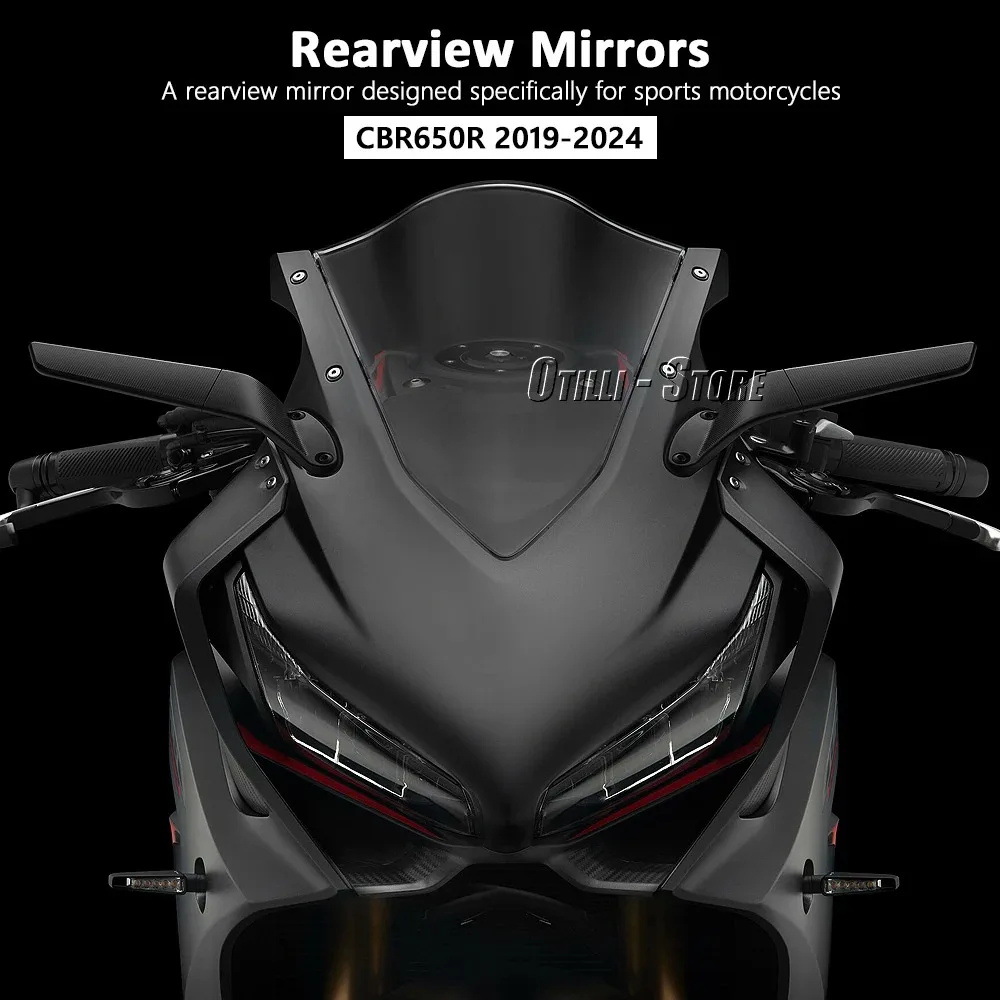 Suitable for Honda CBR650 2024 new motorcycle accessories modified fixed wing rearview mirror cross-border exclusive