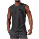 2024 Amazon New Men's T-shirt Foreign Trade Muscle Men Sports Casual Walkers Solid Color Men's Top T-shirt