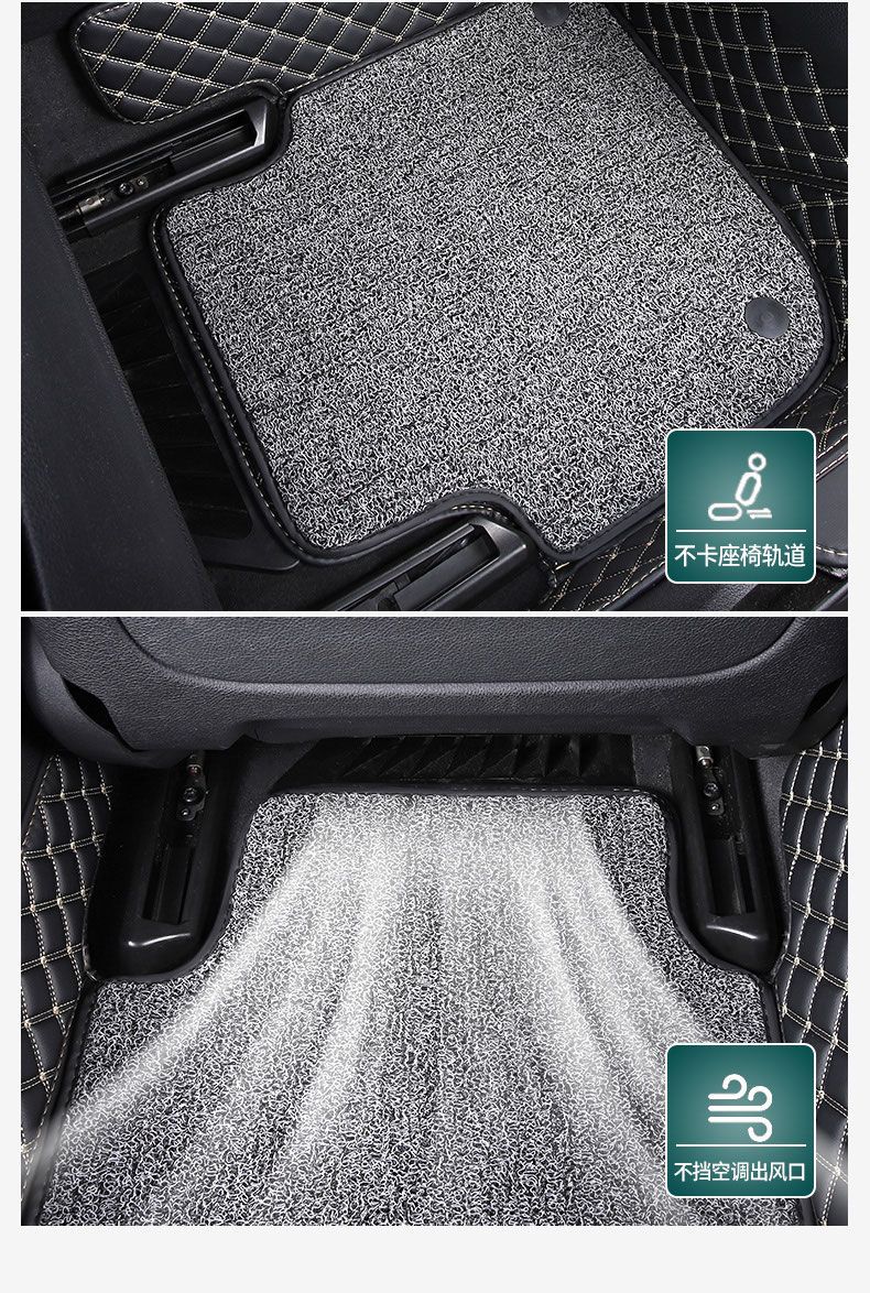 Suitable for Ford Explorer Car Floor Mats, Carpet Interior Accessories, Wire Loop Car Floor Mats