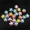 Acrylic matte beads, bracelet, accessory, flowered, wholesale