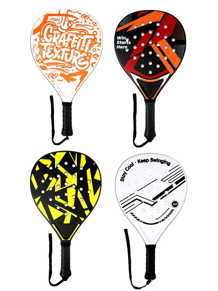 Raqueta de tenis padel transfronteriza de nivel de entrada material ABS reemplaza raqueta de tenis de fibra de carbono ligera y elástica