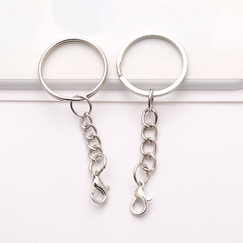 25 key ring with chain chain Lobster chain diy accessories key ring flat aperture embossed key chain manufacturers 25 key ring with chain chain Lobster chain diy accessories key ring flat aperture embossed key chain manufacturers