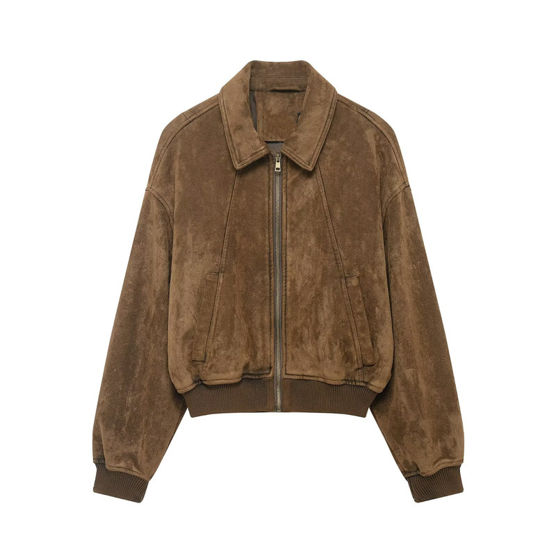 Myst&Za Women's Clothing 2026 Winter New Fashion Casual Suede Texture Loose Jacket 8490805 Myst&Za Women's Clothing 2026 Winter New Fashion Casual Suede Texture Loose Jacket 8490805
