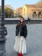 秋季新款复古黑色pu皮衣外套女短款小个子百搭港风机车通勤小众新