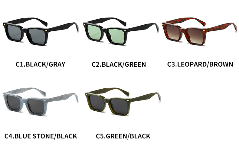 Lunettes de soleil femme carrées simples mode et polyvalentes_voghion.com