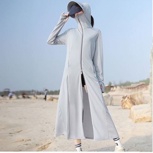 Summer electric bike ice silk dress for women riding an electric bike, fully covering the whole body, driving and practicing, covering the legs suit