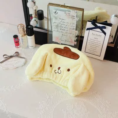 Кролик милой японской девушки Kuromi, маленькая белая собака Pacha, собака Melody, шапка для купания, душ shower cap, сушка волос cap