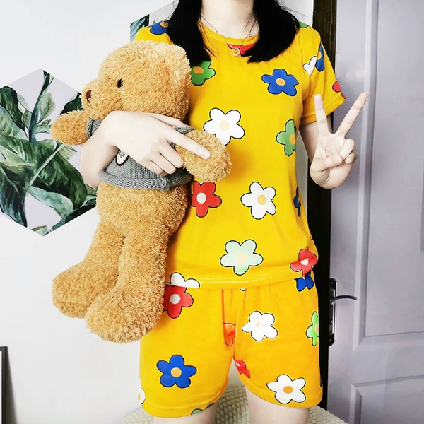 Thin S -yellow flowers short set