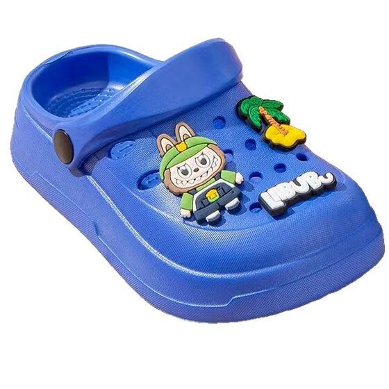 Internet Celebrant Cute Rabbit Cartoon Small and Medium-sized Children's Hole Shoes Soft Sole Shoes Children's Slippers New Home Wholesale