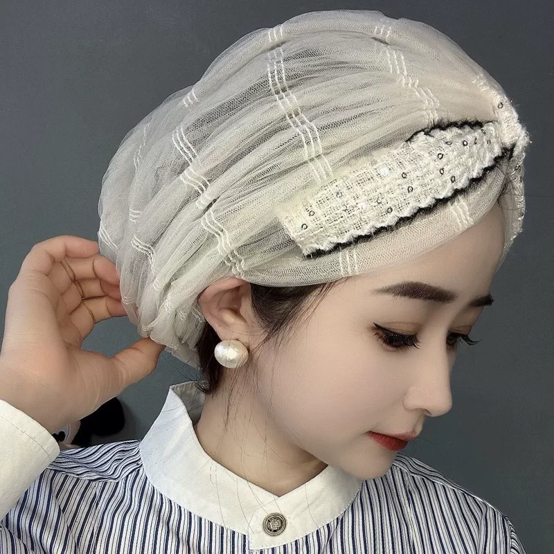 Thin hat with bow, western style, internet celebrity