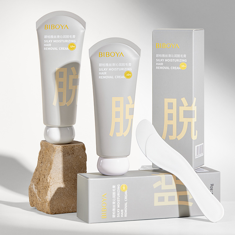 Bebia Silky Smooth Hair Removal Cream, depilación para estudiantes de sexo masculino y femenino, depilación para manos y piernas, suave, no irritante. image 5