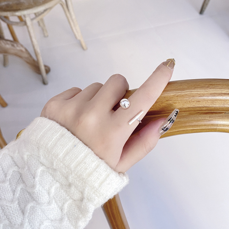 925 Sterling Silver Material 18K Gold Plated Silver Plated 925 Sterling Silver Geometric Wide Band Rings Open Ring Rings