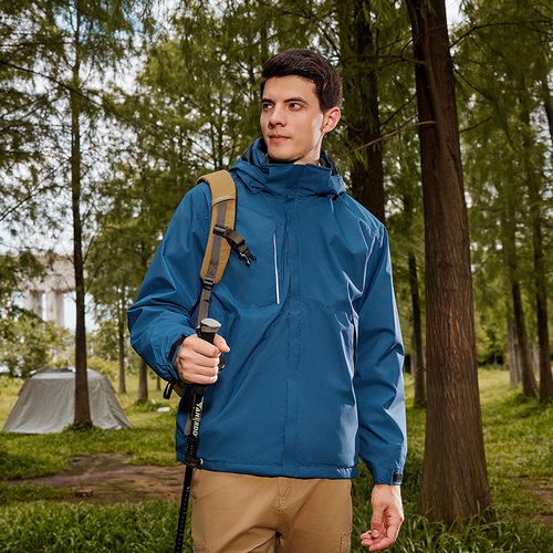 Customized Outdoor Windproof & Warm 3-in-1 Softshell Jacket: Fleece-Lined, Thickened, and Detachable—Plus Workwear with Logo Printing
