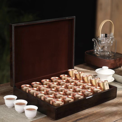 Premium Rock Cinnamon Wuyi Mountain Cliff Tea, Small Can Gift Box, Bulk Wholesale Da Hong Pao Tea with Cinnamon Flavor