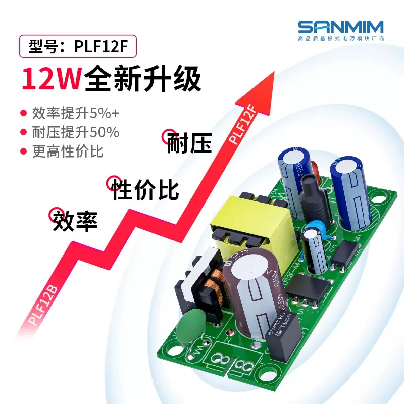 12V开关电源模块内置裸板 AC-DC隔离模块稳压5V通讯模块220V转5V