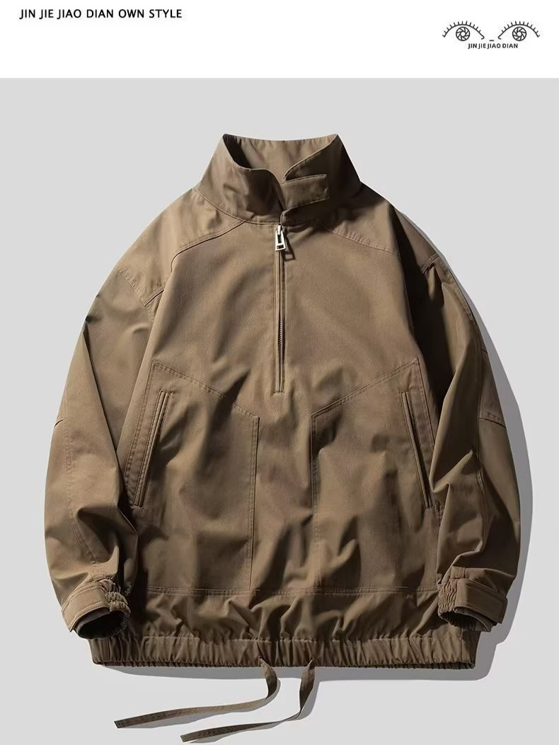 Chaqueta funcional retro americana para hombres, marca de moda de primavera y otoño, chaqueta de trabajo japonesa suelta, chaqueta de pareja, marea