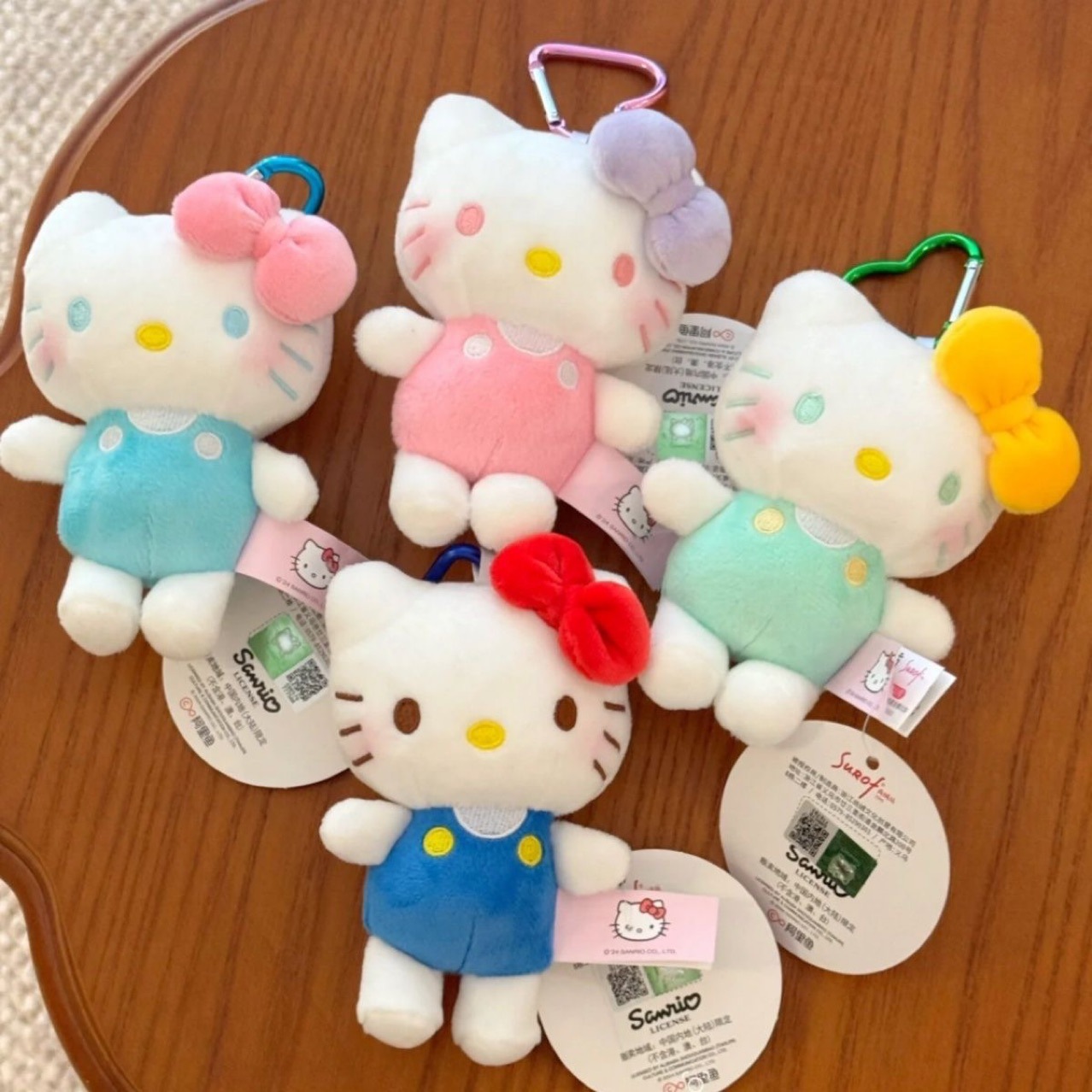 Popular Hello Kitty Plush Toy Backpack Cat Doll Bag Pendant Keychain Doll Toy