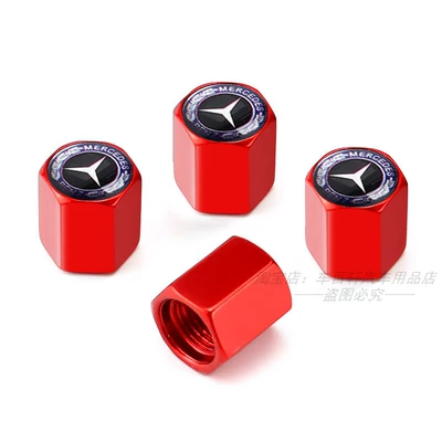 for C200L E300L GLE: valve - aluminum-alloy-red-blue-wheat-ears-4-pieces