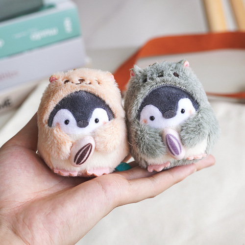 Japanese positive energy hamster little penguin plush pendant small doll bag pendant cute doll keychain gift