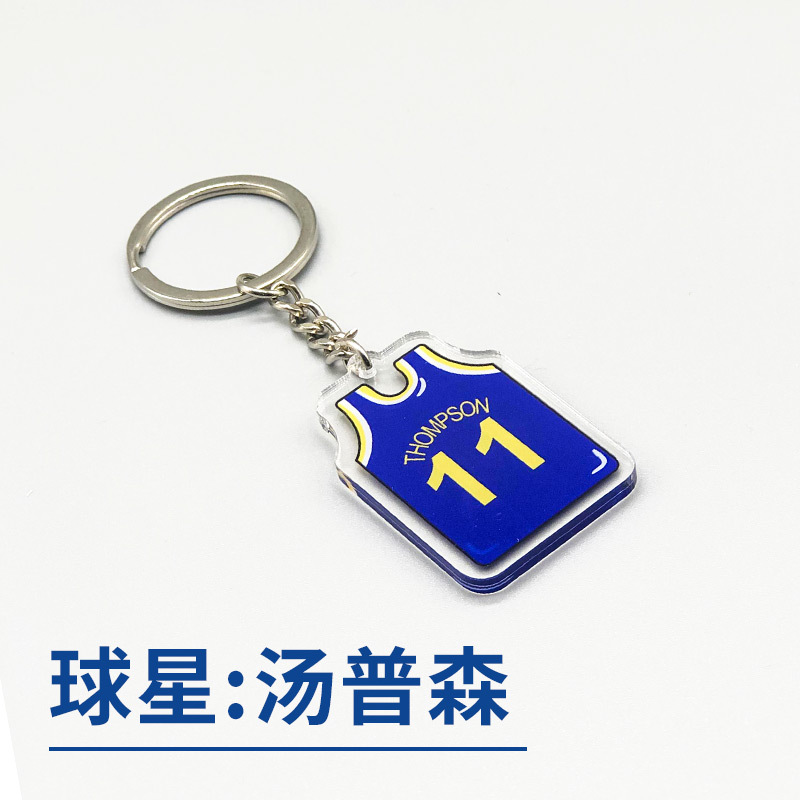 NBA baloncesto llavero estrella Durant Curry Owen acrílico colgante bolsa de Jersey adornos regalo
