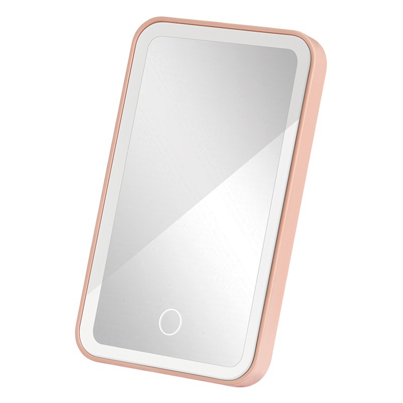 Espejo de maquillaje LED con luz de escritorio Internet celebridad femenina estilo ins Luz de relleno pequeño espejo de escritorio dormitorio portátil espejo de vestidor de coche