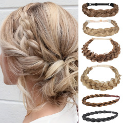 メーカー卸売ウィッグヘアフープツイストフィッシュボーン編み込みヘッドバンドヘアバンドヘッドバンド女性ツイストアフリカクロスボーダーフィッシュボーンヘア