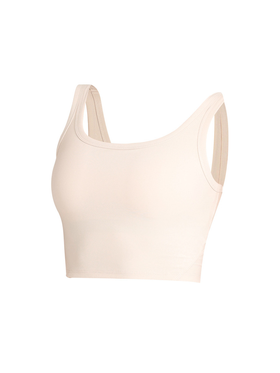 Transfronteriza original europeo y americano nueva costilla deportes ropa interior a prueba de golpes push up fitness sujetador color sólido belleza espalda yoga chaleco