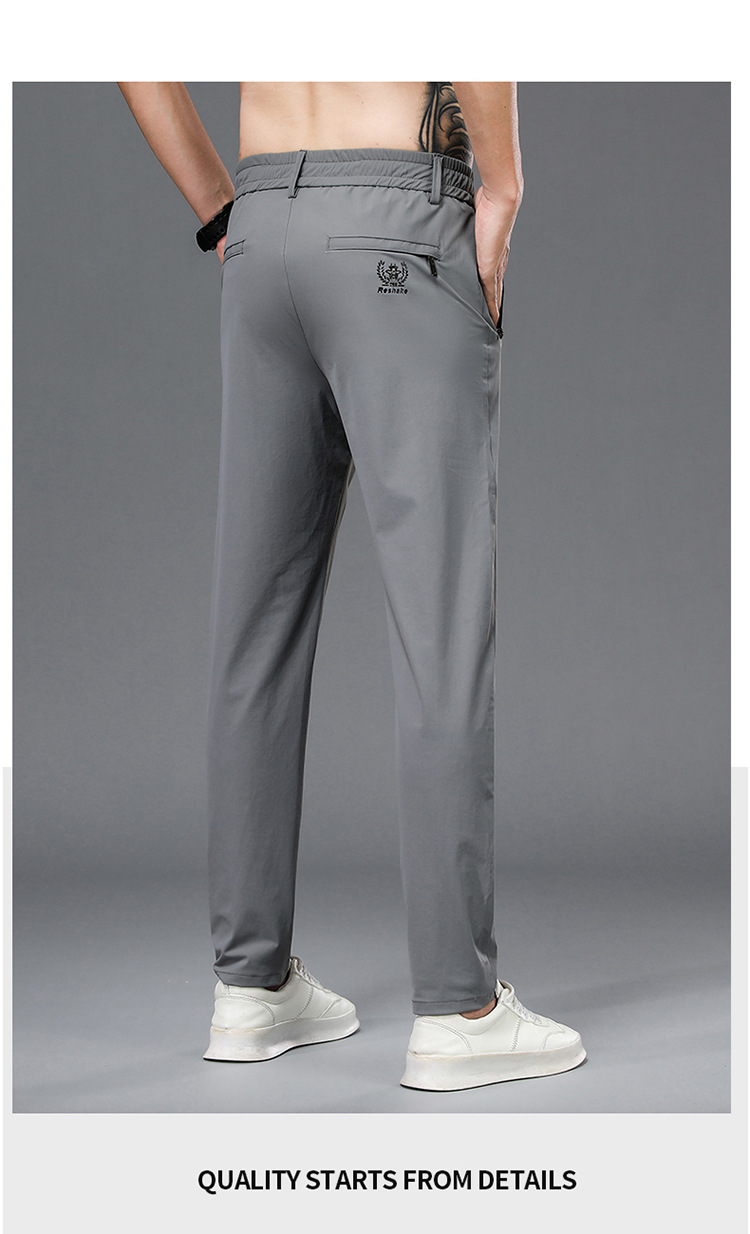 Herren Eisseide Hose Locker Und Atmungsaktiv Casual Freizeithose_voghion.com